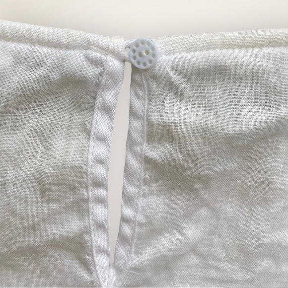 White Stuff Embroidered Linen Top size Medium - Picture 3 of 4